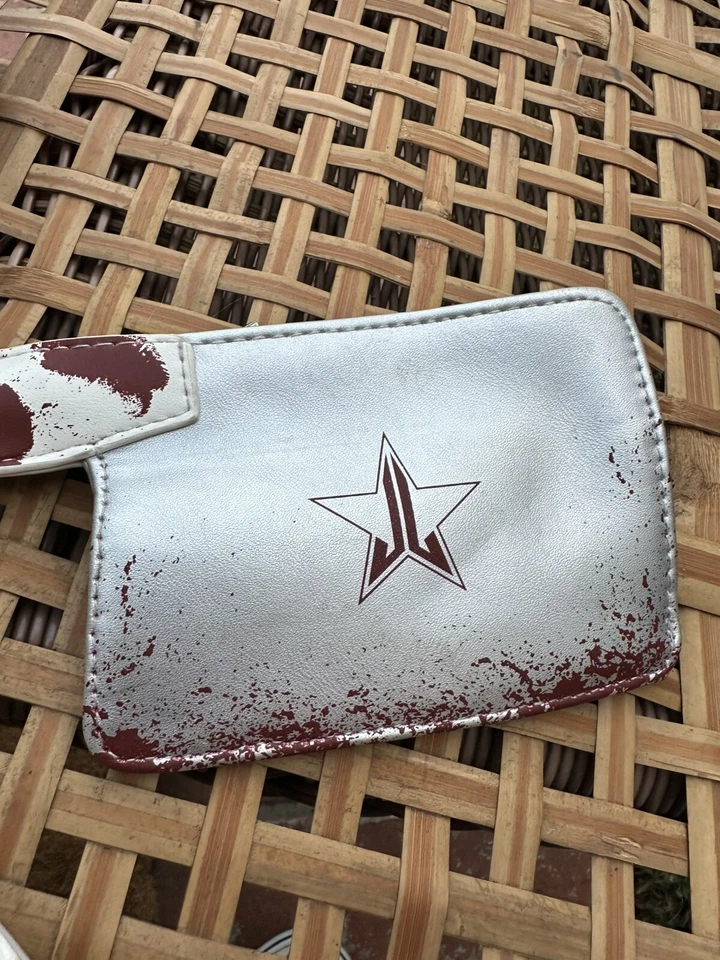 Lote de accesorios cosméticos Jeffree Star bolso muñequera cuchillo y camisa tie dye XL Foto 2 de 4