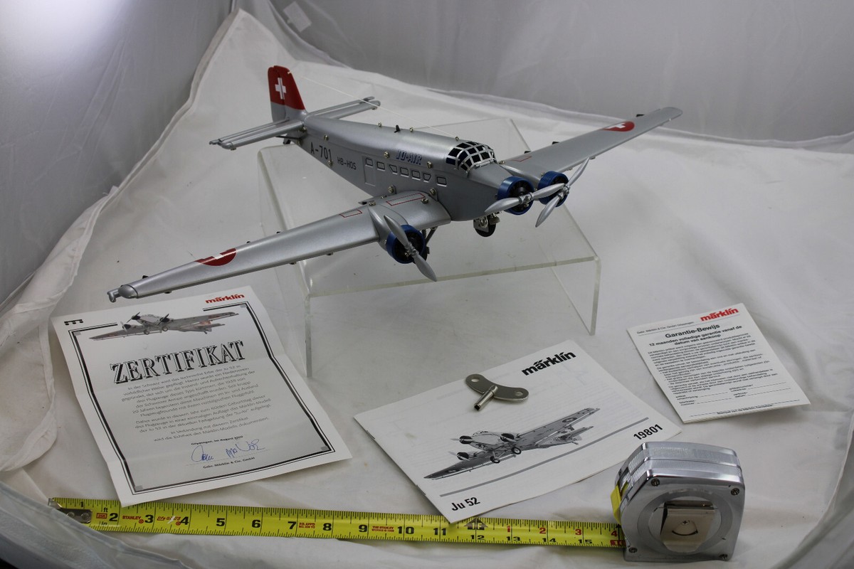 Marklin - JU-52 Swiss Version - Wind Up Tinplate Tri-Motor