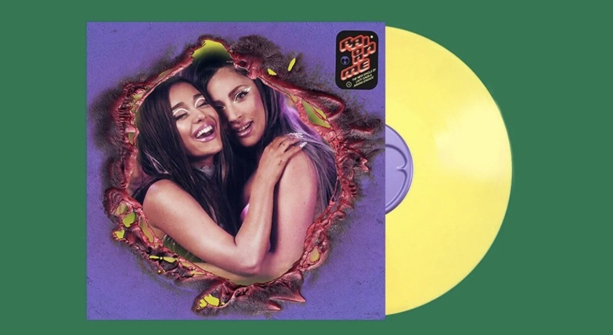 Lady Gaga ￼ Ariana Grande rain on me 7” Rain On Me 7” Yellow vinyl single - Lady Gaga & Ariana Grande SOLD
