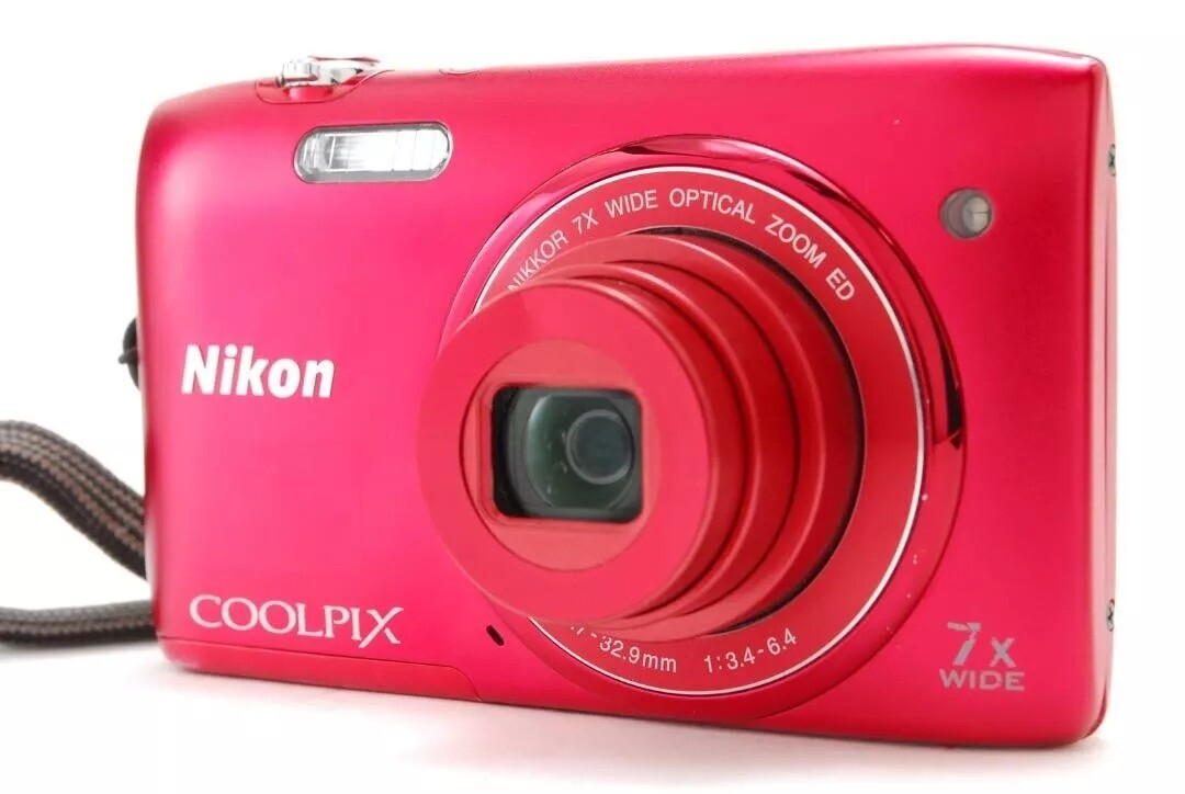 Nikon COOLPIX S3100 14.0MP CCD Vintage Digital Camera 100% Working