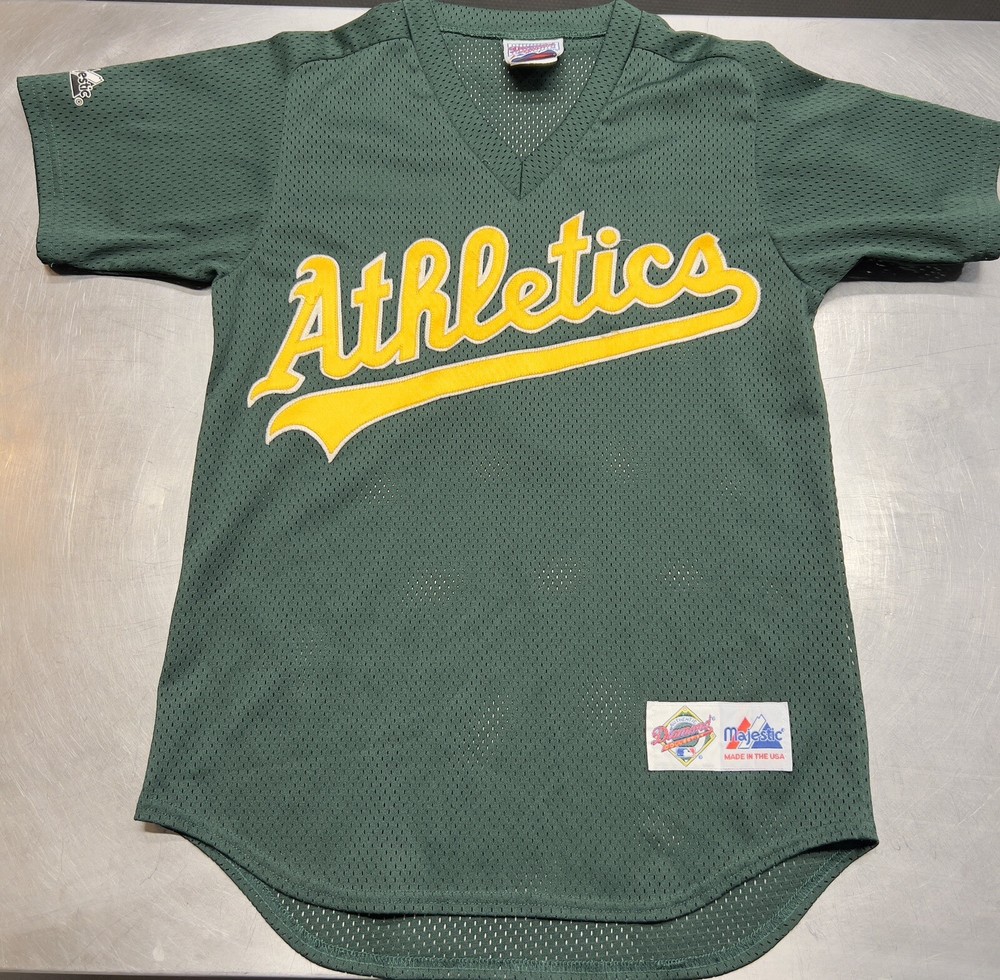 Vintage Majestic Diamond Collection Oakland Athletics A's Jersey Mens Small #9