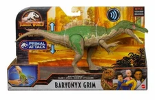 Mattel Jurassic World Sound Strike Baryonyx Grim 12 inch Action Figure - GVH65