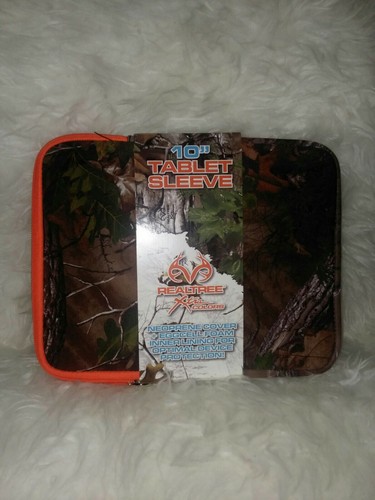 Green Camo 10" Apple iPad & Android Tablet Sleeve/Case/Cover by RealTree NEW - Picture 2 of 4