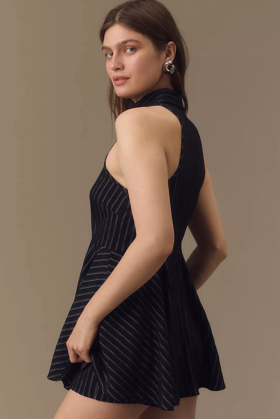 NWT Size 10 -Anthropologie  Maeve Layered Halter Romper image 3