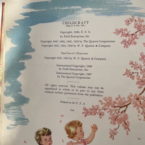 1949 CHILDCRAFT GEDICHTE DER FRÜHEN KINDHEIT BAND 1 GEBUNDENES BUCH - Bild 5 von 15