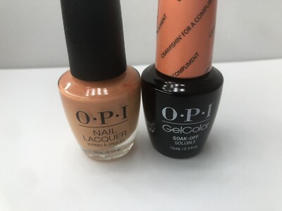 OPI GELCOLOR + MATCHING GEL POLISH CRAWFISHIN  FOR A COMPLIMENT (GC N58/NL N58)