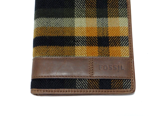 Fossil Leder Reisepass Dokument Karten Etui Geld Geldbörse Unisex Neuwertig! - Bild 3 von 12