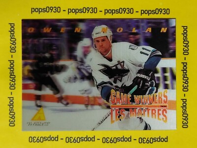 Owen Nolan, San Jose Sharks, 1996, Pinnacle, Game Winners, #McD-10