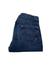 Arizona Boys Size 14 Regular 28x28 Slim Straight Leg Denim Jeans Blue Denim