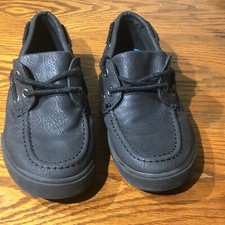 French Toast Boys Boat Shoes Size 2 Black Oxford Youth Footwear
