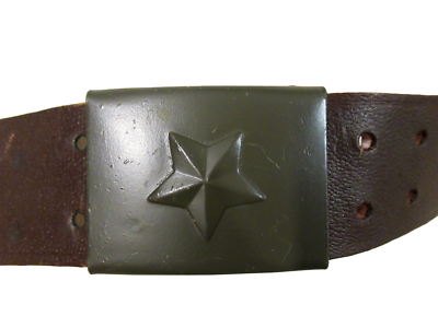 Stamp 10 Vintage Brown Leather Belt with Czech Style Rhinestone Buckle Buy Rhinestone Buckle Belt Cowgirl | Brown Full Grain  main image 3