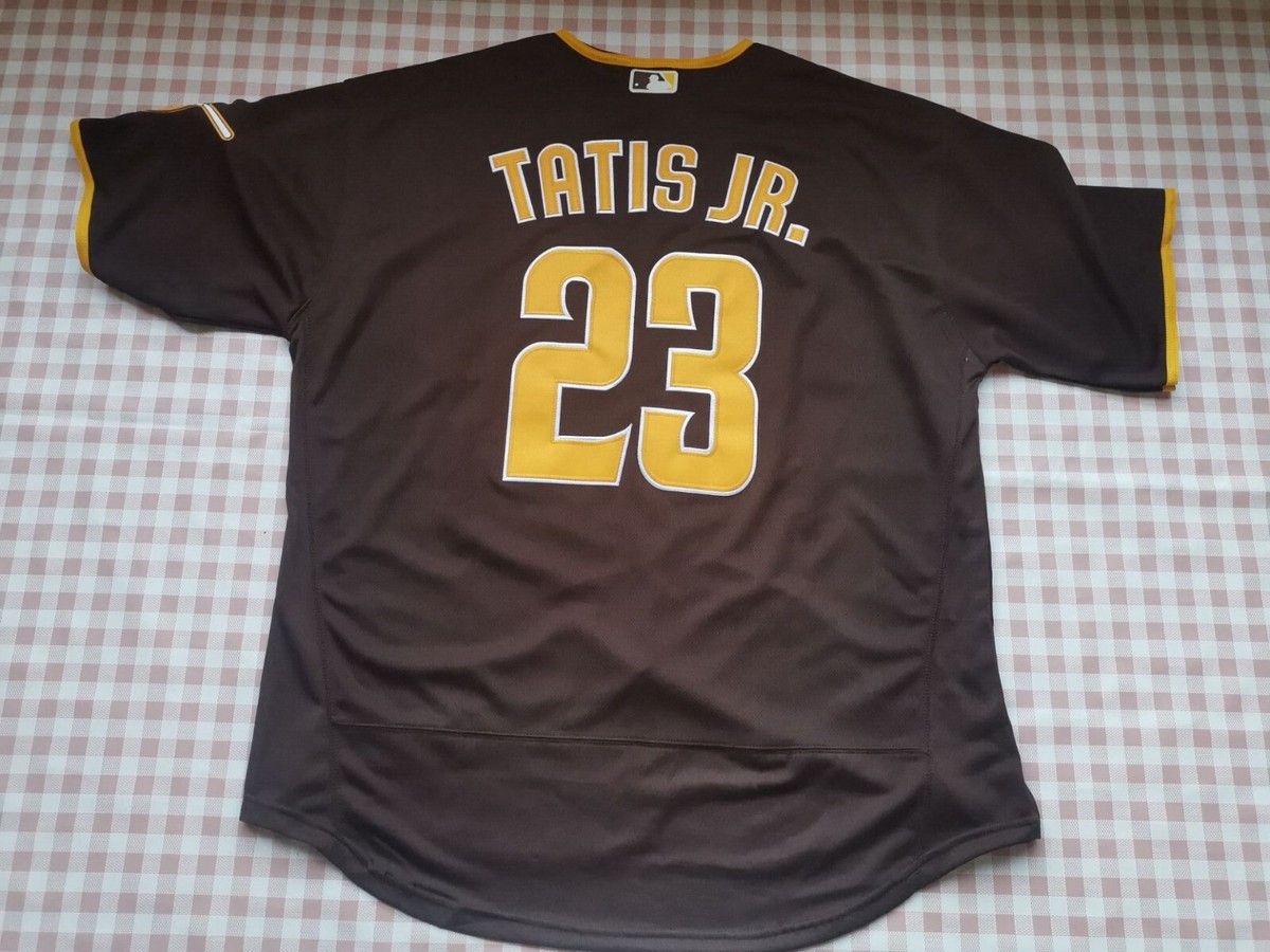 Men&rsquo;s FERNANDO TATIS JR. SAN DIEGO ROAD JERSEY BROWN GOLD !!! | eBay