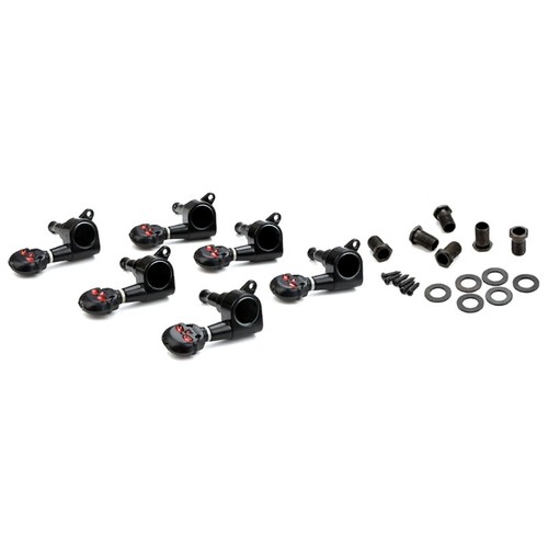 6Pcs Skull Button Tuning Pegs Keys Tuner Machine Heads Knob Guitar Part - Picture 4 of 8