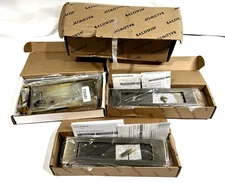 Baldwin PD005.PRIV Santa Monica Large Pocket Door Privacy Set Satin Brass&Black