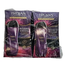 SET OF 2 Trojan Arouses & Intensifies Personal Lubricant - 3oz - Exp 05/29/2027