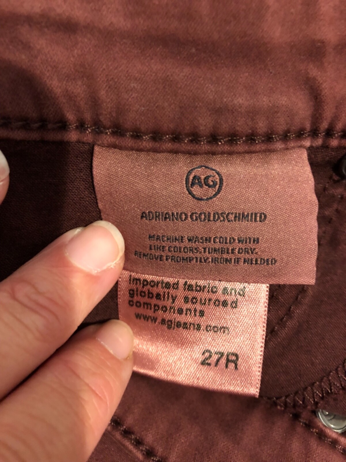 ANTHROPOLOGIE AG ADRIANO GOLDSCHMIED ABBEY ANKLE MID RISE SUPER SKINNY JEANS 27 thumbnail 9