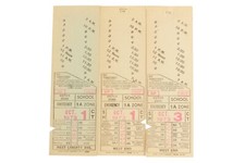 Pittsburgh Bus Transfer Tickets 1973 - Set of 3