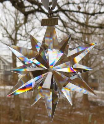 Swarovski 2017 クリスタルオ年 Xmasオーナメント 3点 完品 Authentic SWAROVSKI 2017 Annual Large Snowflake Star Christmas