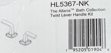 Brizo Allaria HL5367-NK Luxe Nickel Twist Lever Bathroom Faucet Handle Kit