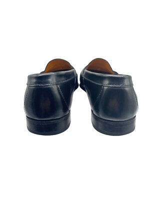 Cole Haan Shoes Black Leather Pinch Tassel Loafers Men display picture 3