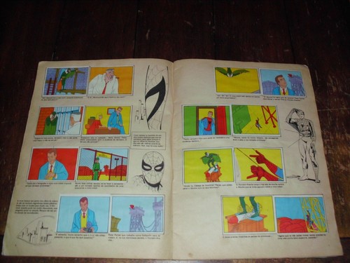 VINTAGE SPIDER-MAN RARE FANTASTIC FOUR STICKER ALBUM PORTUGAL COMPLETE VF 1979 - Picture 6 of 24
