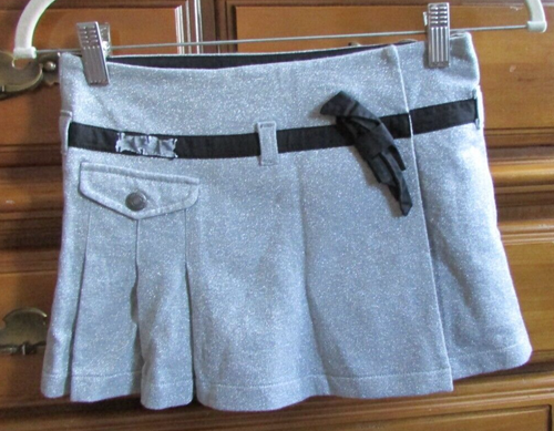 Girl's Kids John Galliano Silver Wrap Skirt Size 8 - Picture 1 of 6