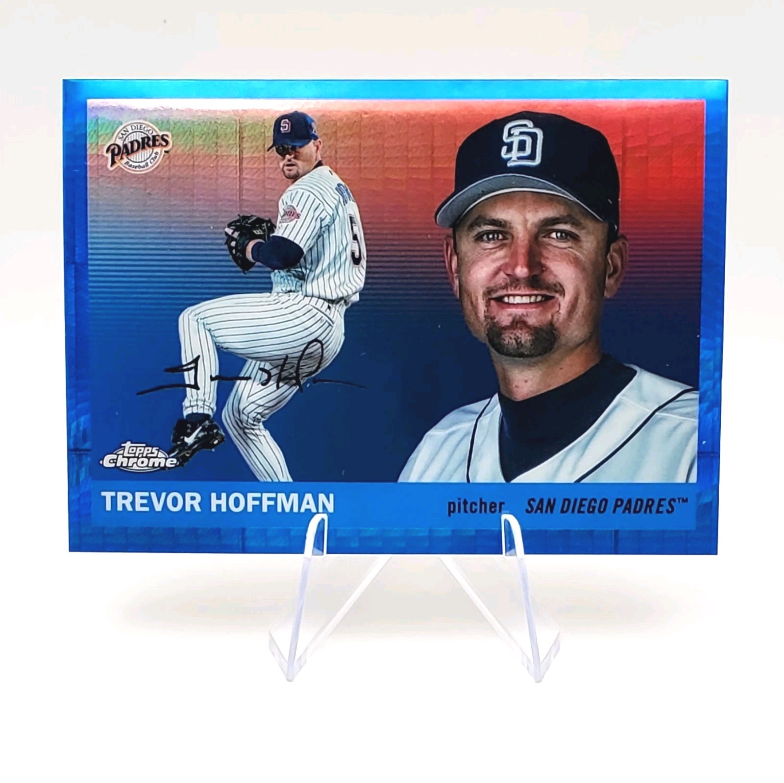 2025 Topps Chrome Platinum - TREVOR HOFFMAN #462 - Blue Prism Refractor