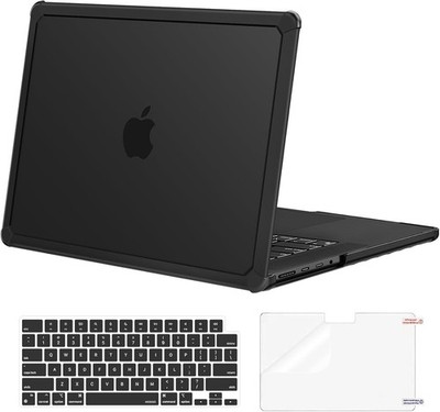  Compatible with MacBook Pro 14 inch Case 2025-2021 M5 M4 M3 M2 M1 A3434 Black