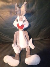 Bugs Bunny Plush Stuffed WB SixFlags TX Poseable Ears LooneyTunes 16" Excellent