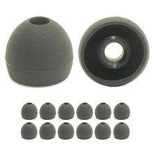 Upgrade Your Audio: 6 Pairs Black Extra Large Silicone Ear Tips for Earbuds
