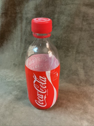 Vintage German Coke Coca-cola Soda Drink Glass Bottle With Plastic Sleeve 