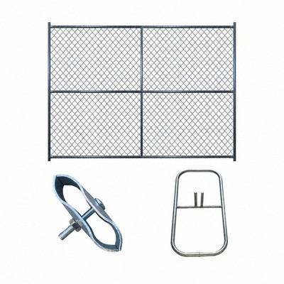 6 ft x 8 ft Temporary Chain Link Fence Panel Kit (WILL CALL) - Sandbaggy