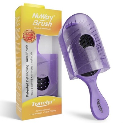 Travel Hair Brush, Detangling Hairbrush, Compact Hairbrush for Purse Gym Daily