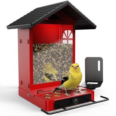 Bird Feeder All Metal Wall Pole Mountable 2.4L Chew Proof Richbird