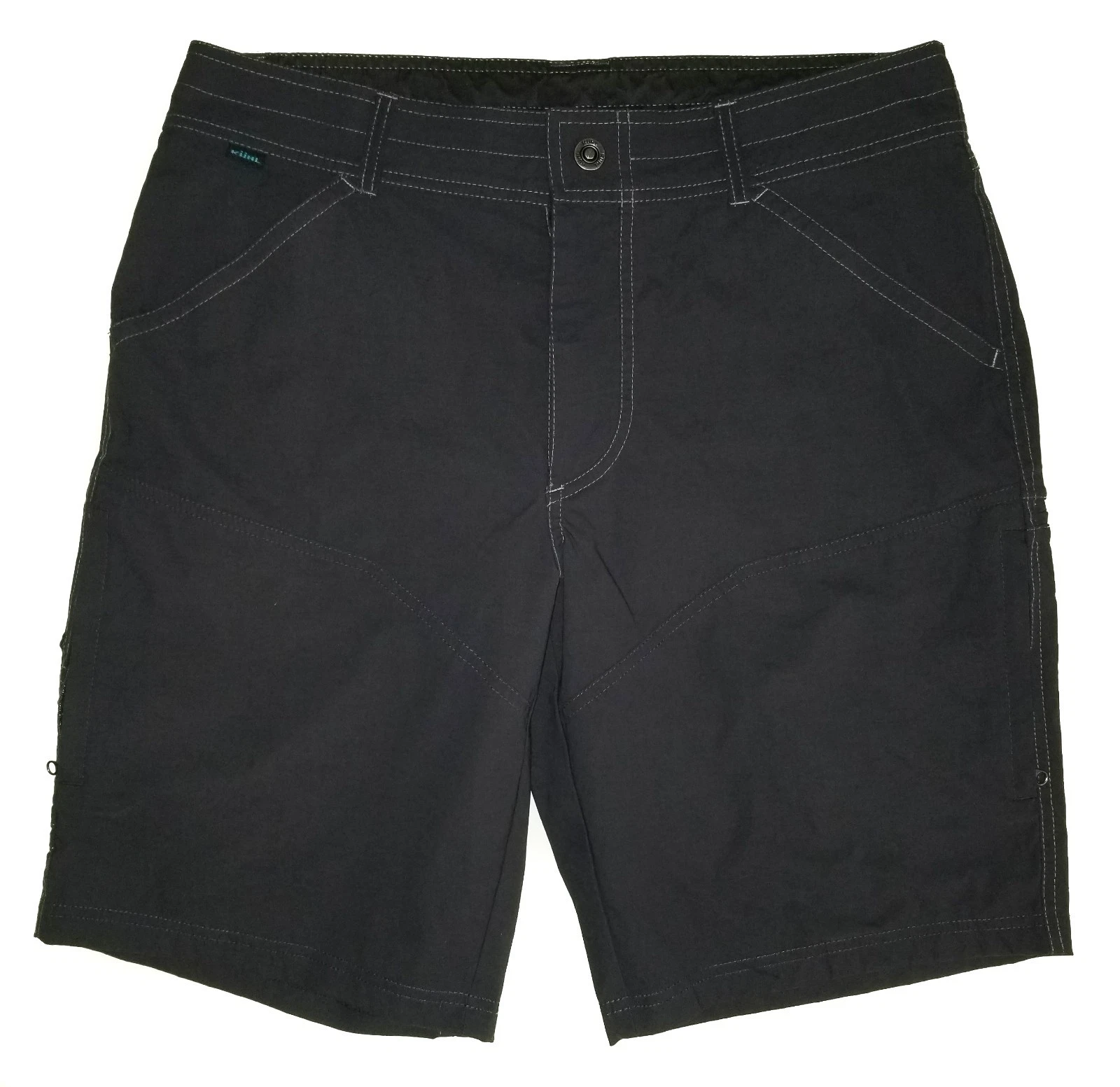 KUHL Renegade Shorts Coal Gray Hybrid Cargo 10" Inseam Hiking Nylon Mens NEW 34
