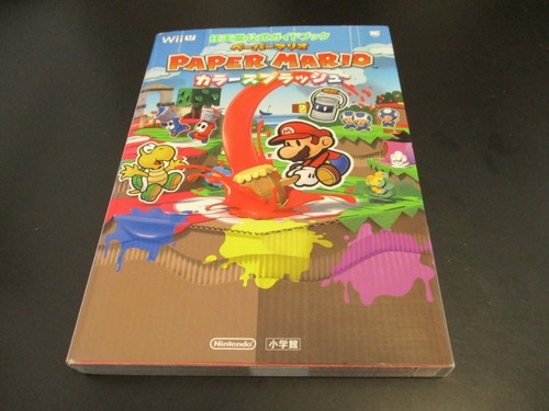 Wiiu Paper Mario Color Splash Nintendo Official Guidebook Strategy ...