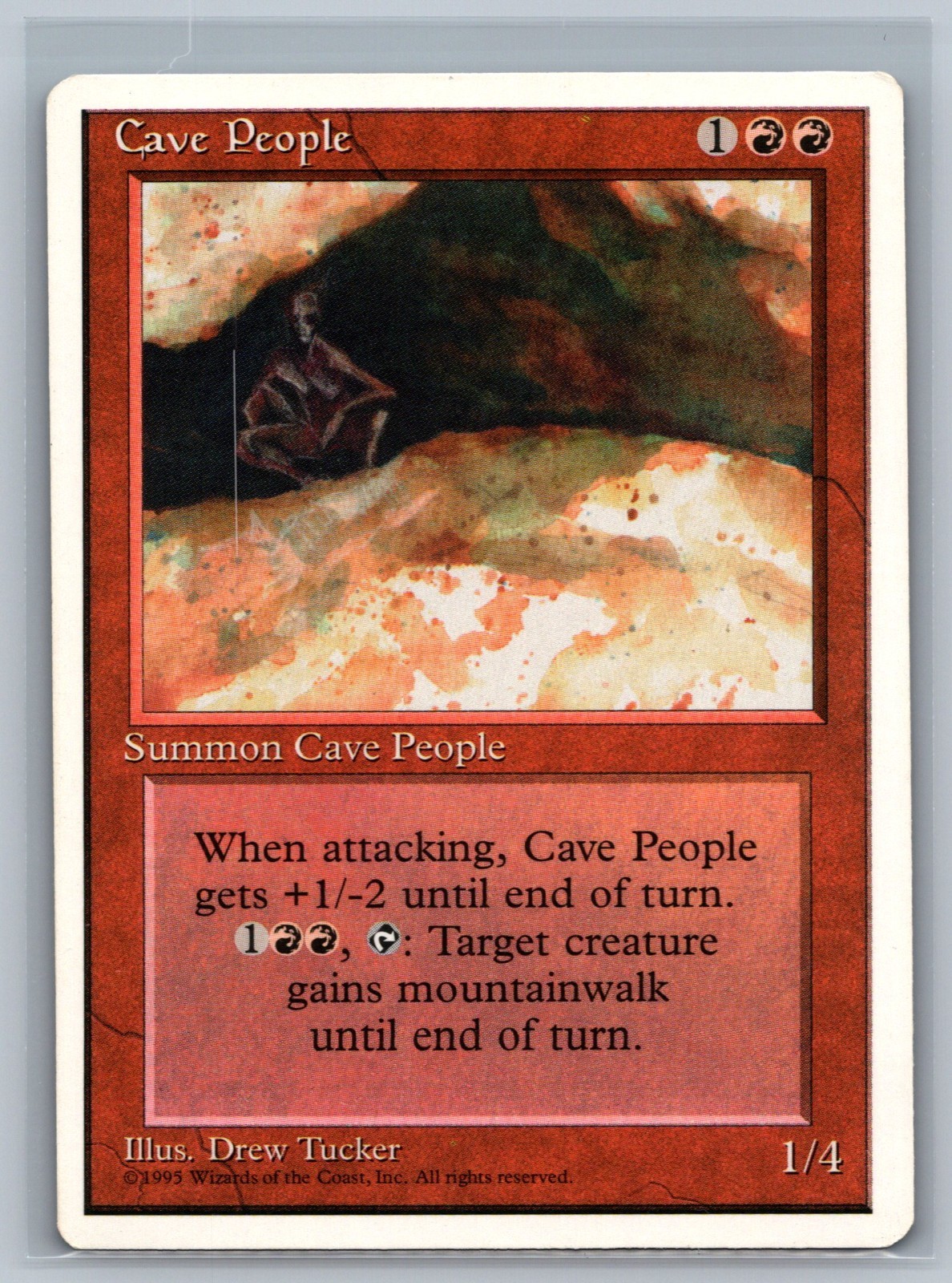 Magic The Gathering 4th Edition Cave People MTG TCG CCG Fourth 4ED