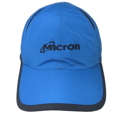 Hit Wear Baseball Cap Blue Black Micron Logo Hat OS Adjustable Polyester Tech