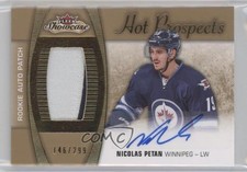 2015 Upper Deck Fleer Showcase Hot Prospects /299 Nicolas Petan Patch Auto 0w8