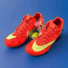 'NWOB' Nike 'Zoom Rival Bright Crimson'  Lime Blast Track  Field Shoes-M Sz 13