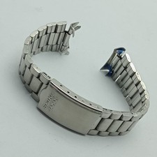 19 mm Curved End Links Seiko B17 60.E Stainless Steel Vintage Watch Bracelet