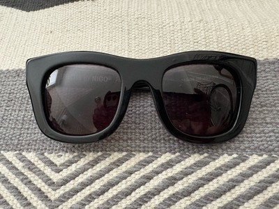 Effector X Nigo Phil Sunglasses Black Acetate 54-21-145 Japan Made