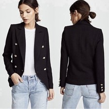 Lioness Black Palermo Blazer gold buttons size medium