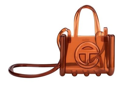 Melissa x Telfar Small Jelly Shopper Bag Brown Mini Handbag PVC | eBay