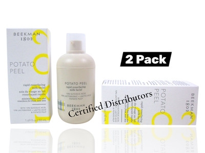(2-Pack) Beekman 1802 ''Potato Peel'' Rapid Resurfacing Milk Facial 2 x 1.69oz New