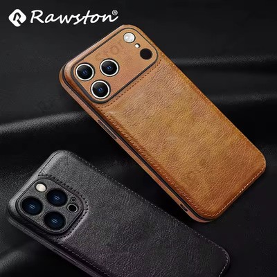 Soft Leather Case for iPhone 11-17, Pro Max, XR, Plus, Air, Ultra Thin Cover