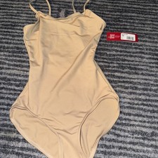 Capezio Women's Camisole Leotard With Adjustable Straps Small Nude Dancewear NWT