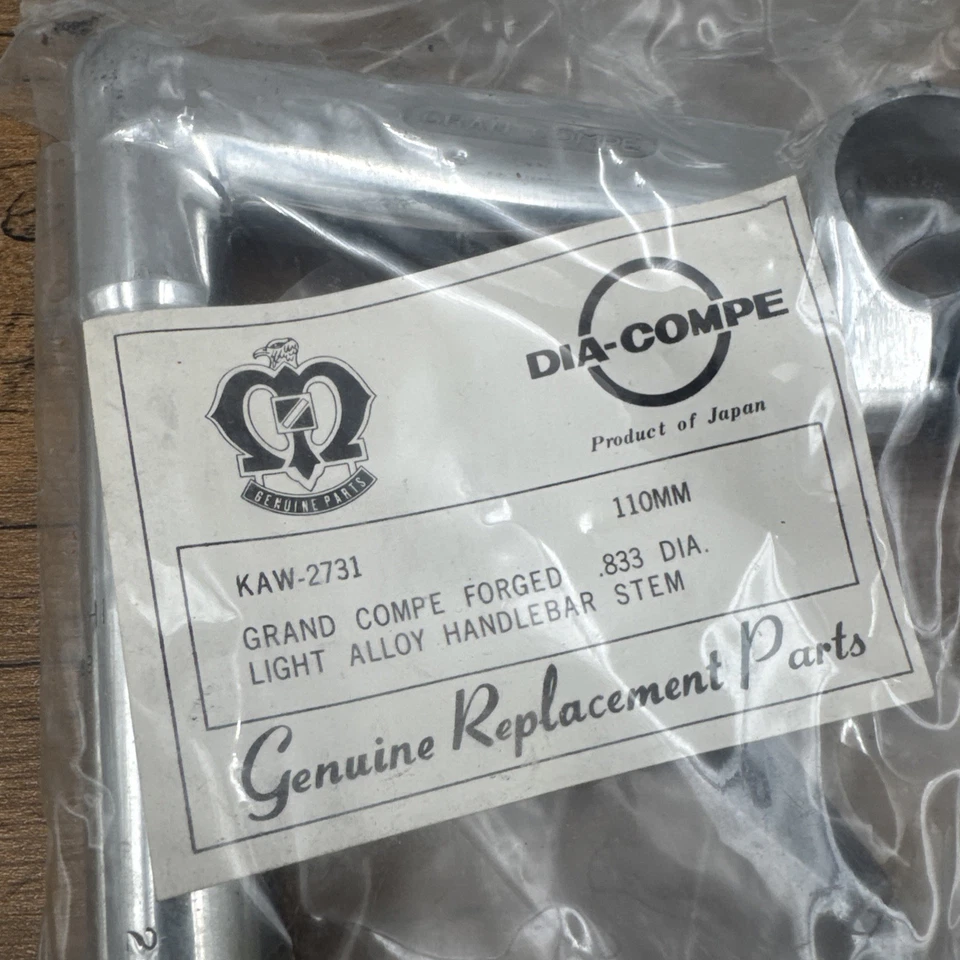 DIA COMPE Gran Compe 1" Quill Stem 110mm 26.0mm Vintage Bike Japan NOS NEW - Image 2 of 4