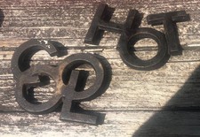 Mini Cast Iron Trivets HOT COOL Vintage 4 inches Kitchen Decorations
