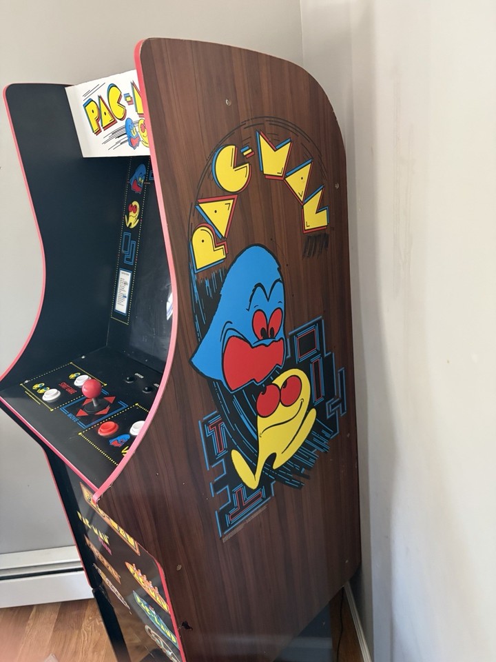 Arcade1up Pacman Riser Arcade1Up Pacman 40th Anniversary Edition Gaming Cabinet Machine W/ SE ...